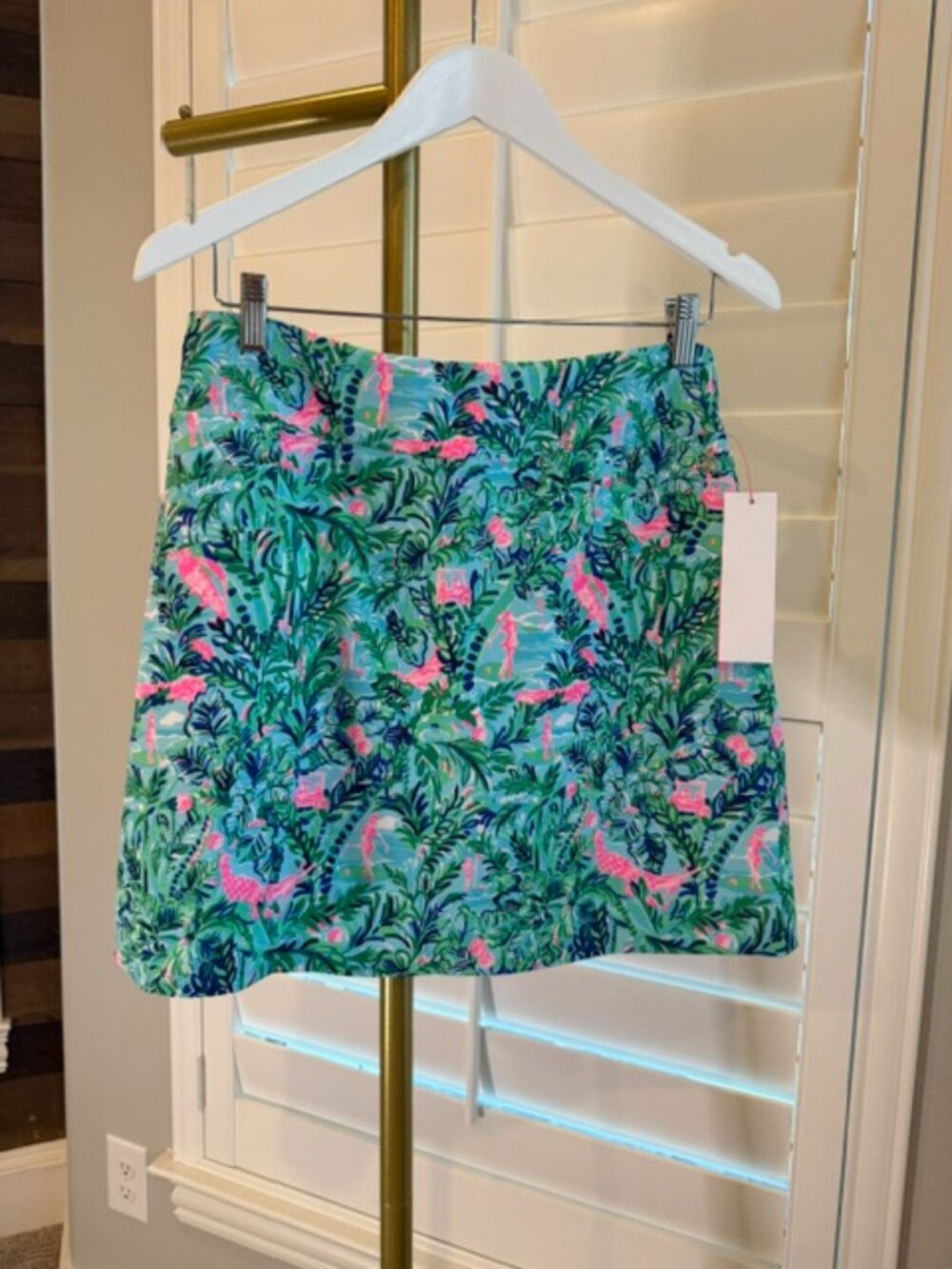 NWT Lilly Pulitzer Monica Skort Blue Horizon Par Fection Golf - Size 8